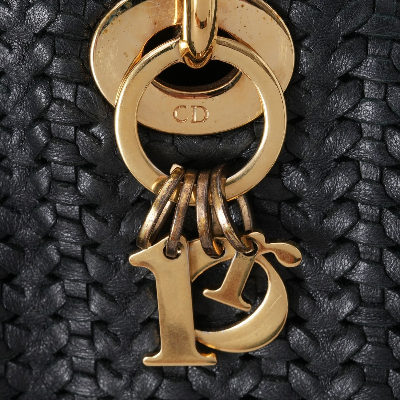 CHRISTIAN DIOR(USED)디올 레이디 디올 위빙 레더 토트백